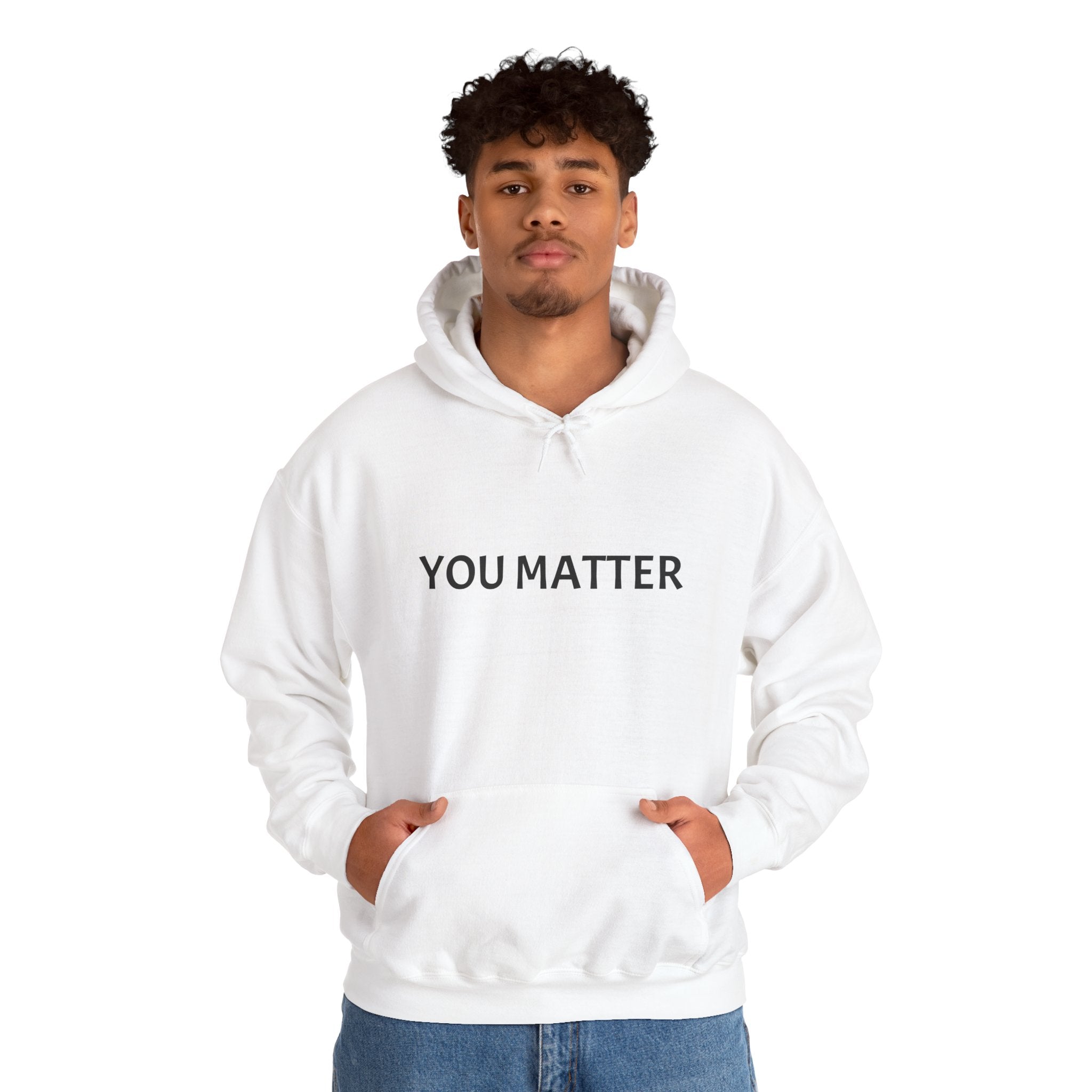 You Matter Hoodie, Unisex Sweatshirt for Self-Care, Motivational Gift, Cozy Apparel for Mental Health Awareness, Casual Wear