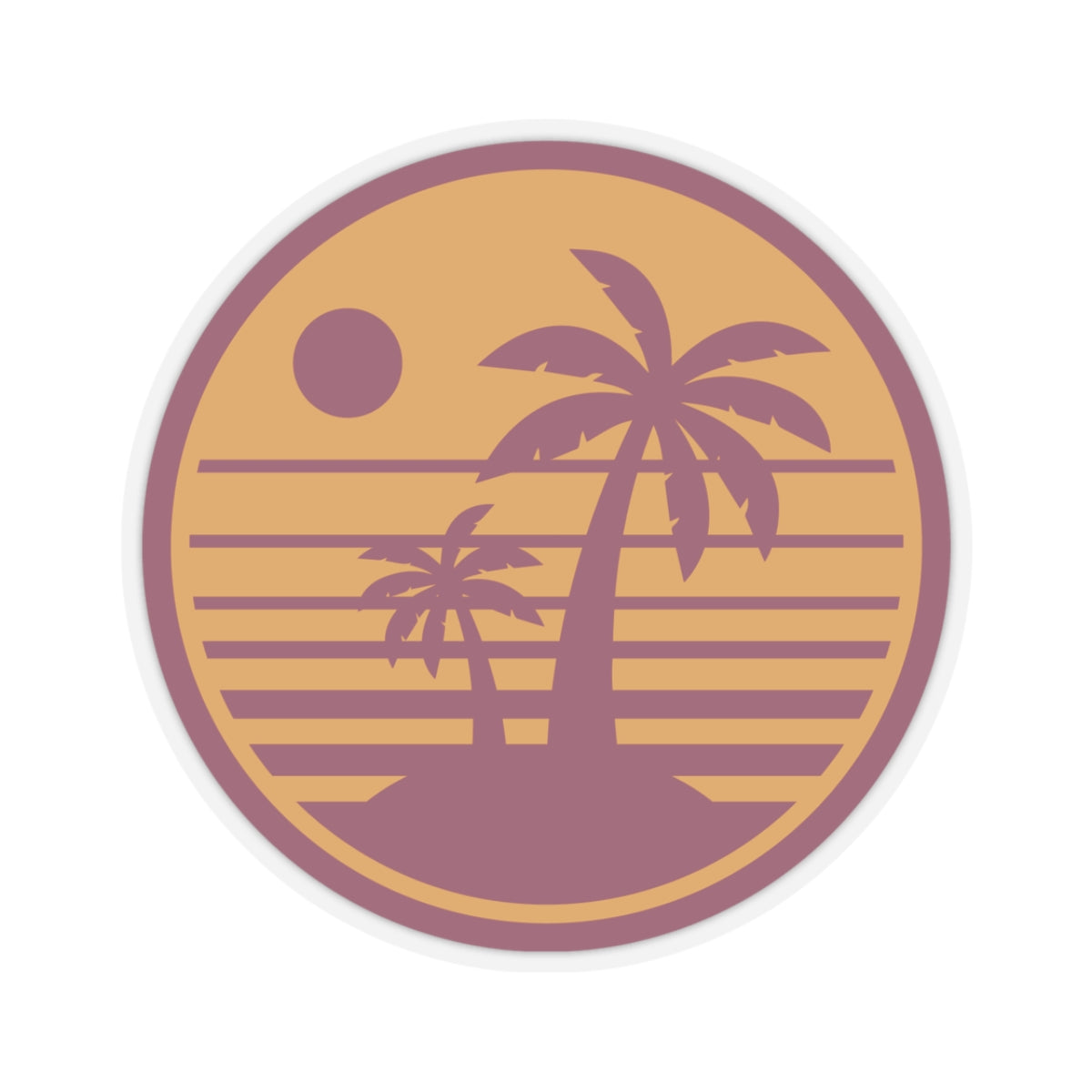 Tropical Sunset Stickers