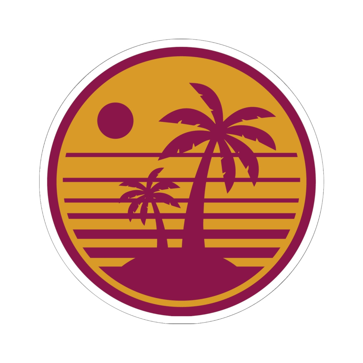 Tropical Sunset Stickers