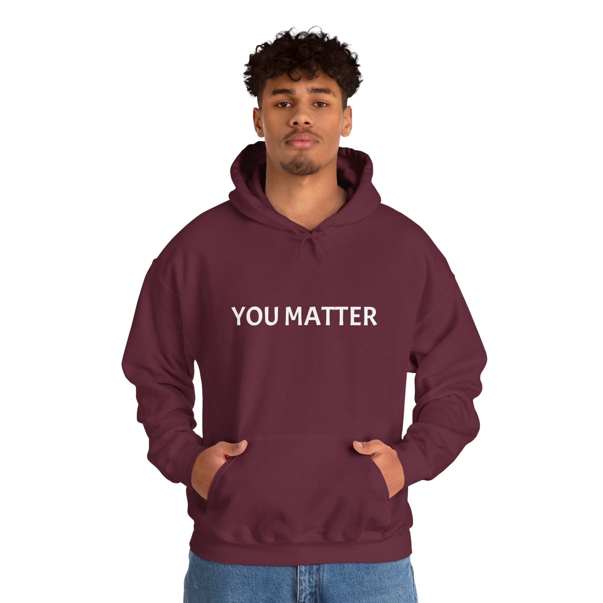 You Matter Hoodie, Unisex Sweatshirt for Self-Care, Motivational Gift, Cozy Apparel for Mental Health Awareness, Casual Wear