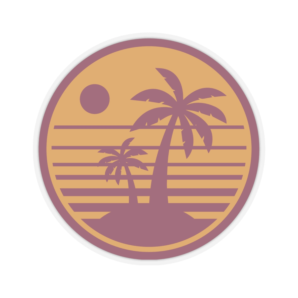Tropical Sunset Stickers